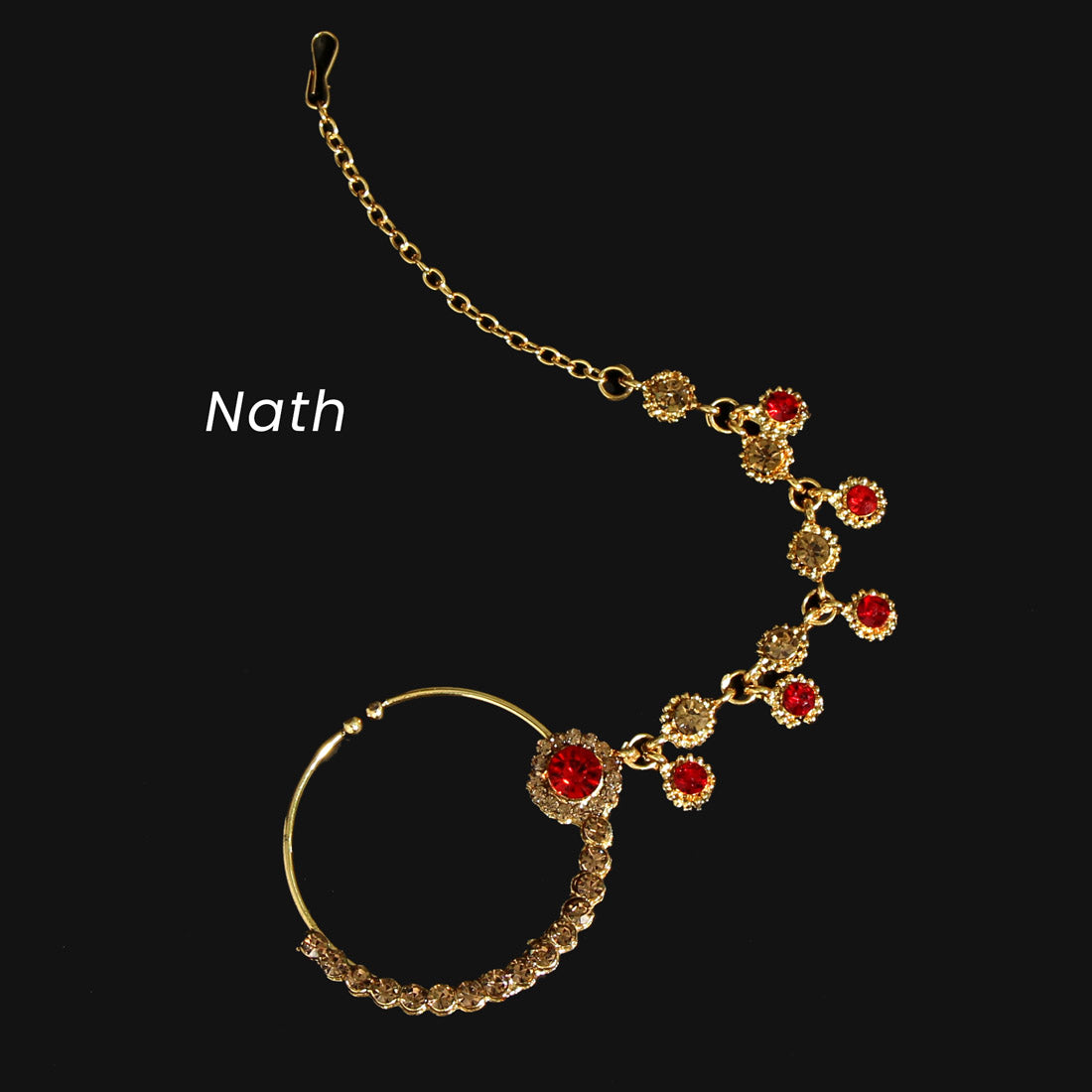 Red Color Kundan Bridal Set