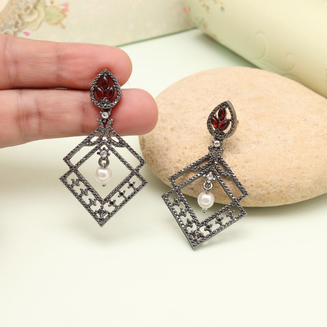 Lively Orange Color Fashion Earrings