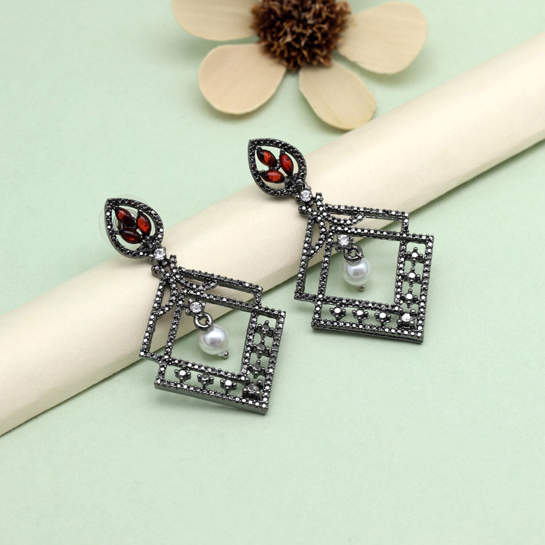 Lively Orange Color Fashion Earrings