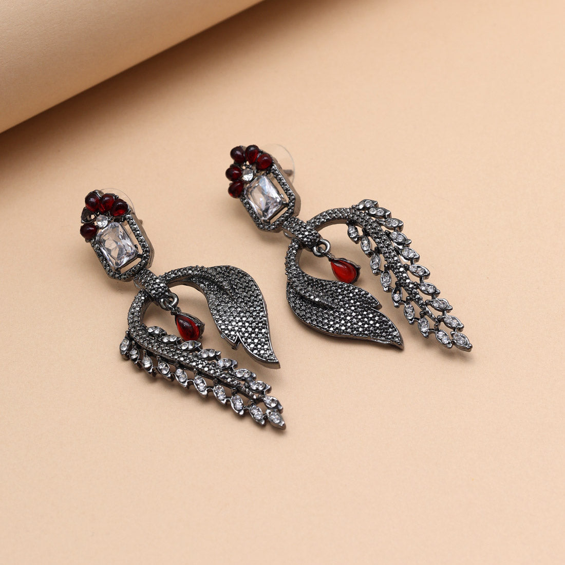 Radiant Orange Color Fashion Earrings