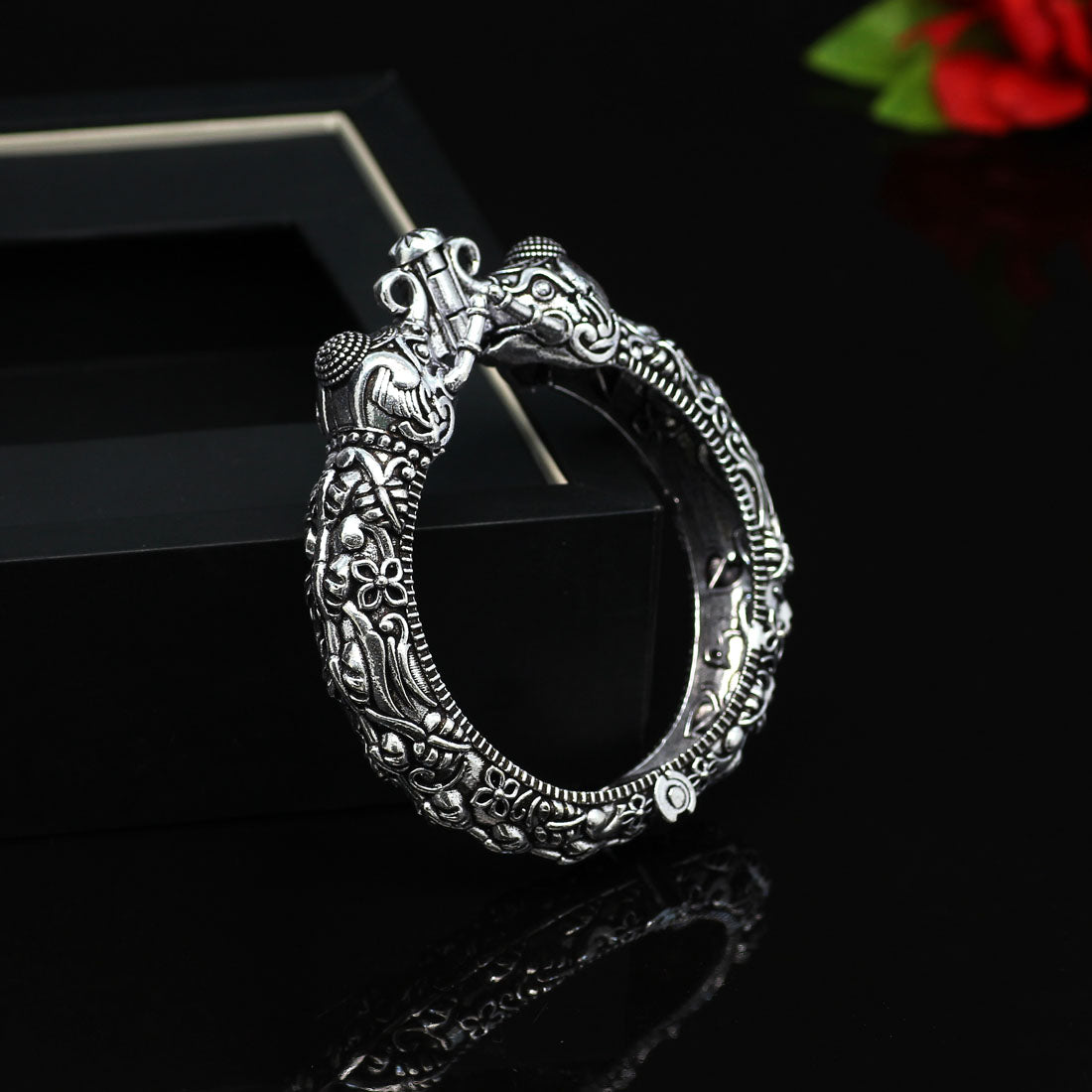Silver Color Oxidised Bracelet (GSB262SLV)