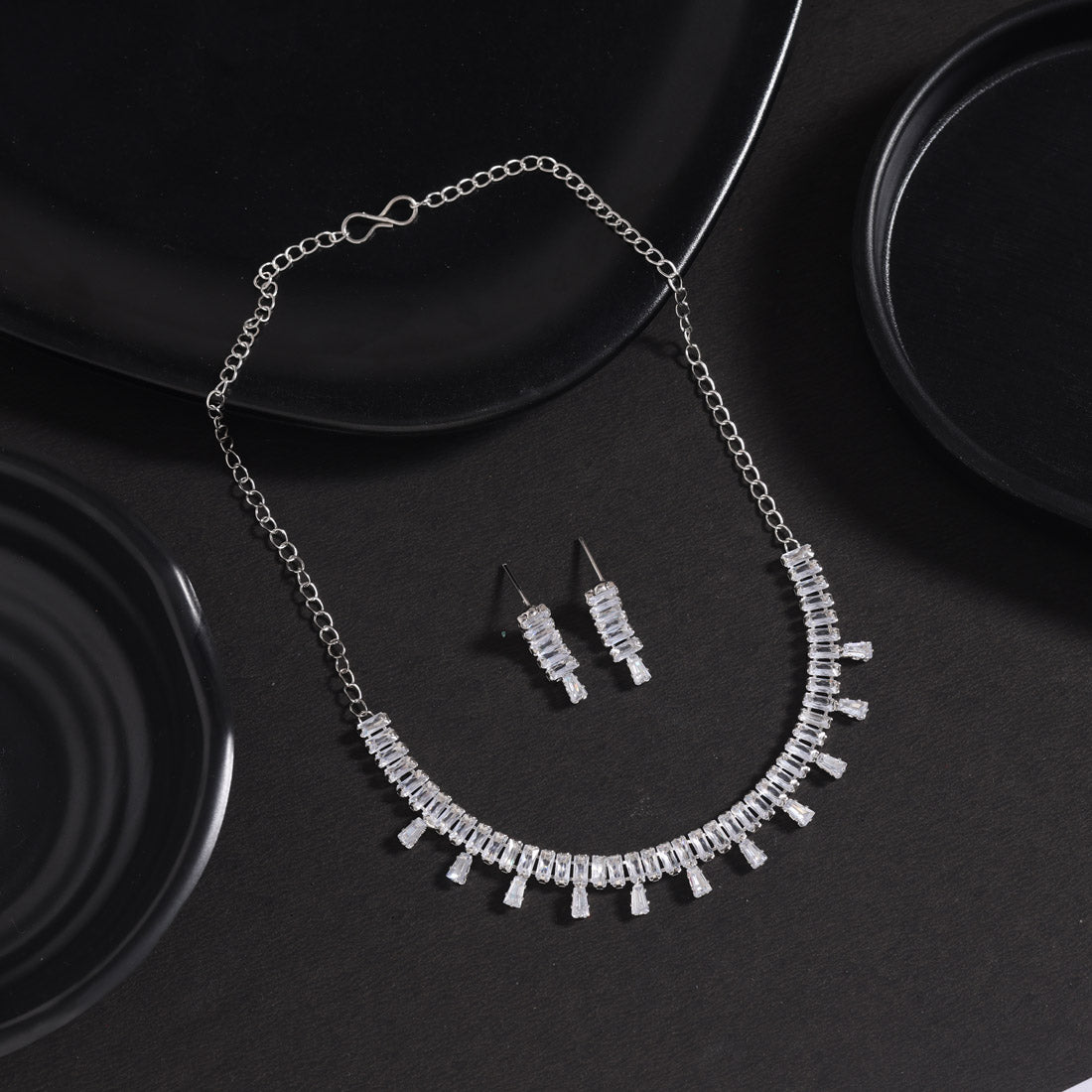 Multi Color Stone Necklace Set