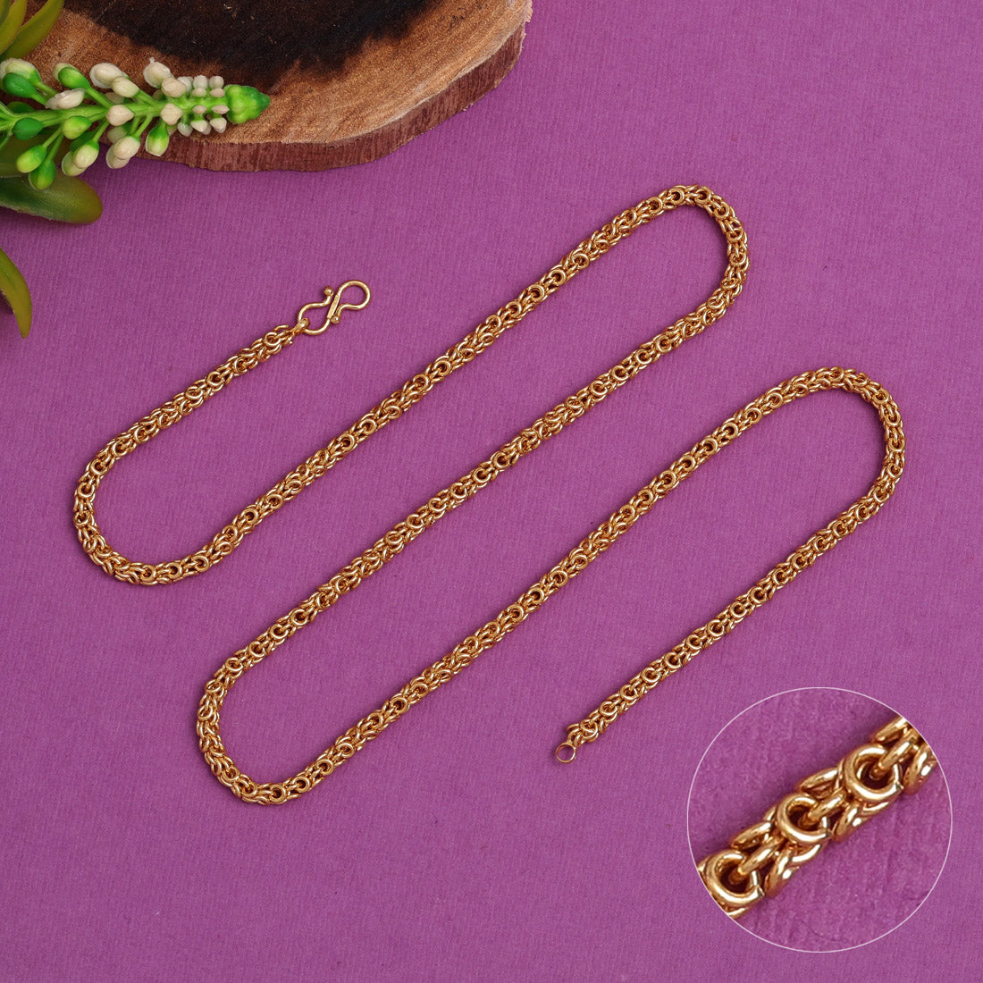 6 Pieces Of Gold Plated Chain Necklace