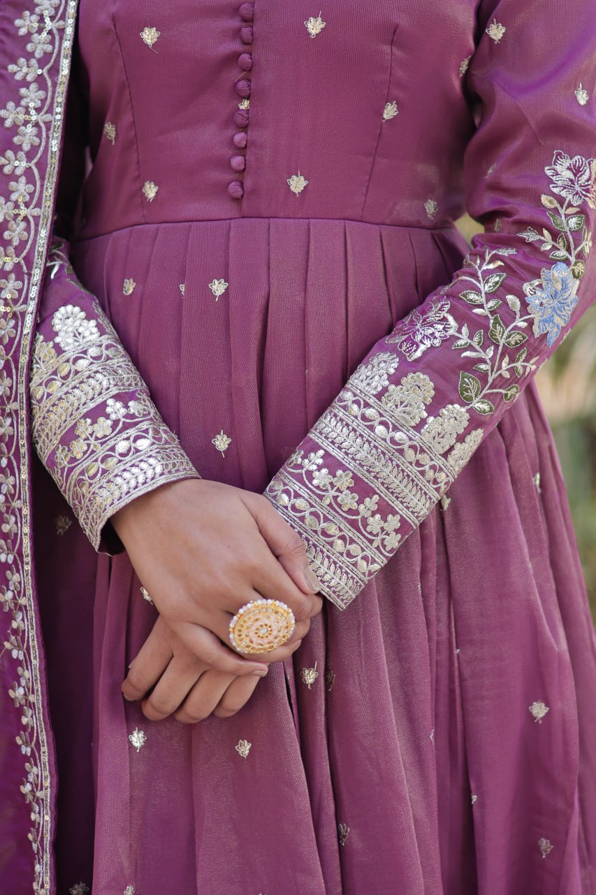 Rich Embroidered Gowns