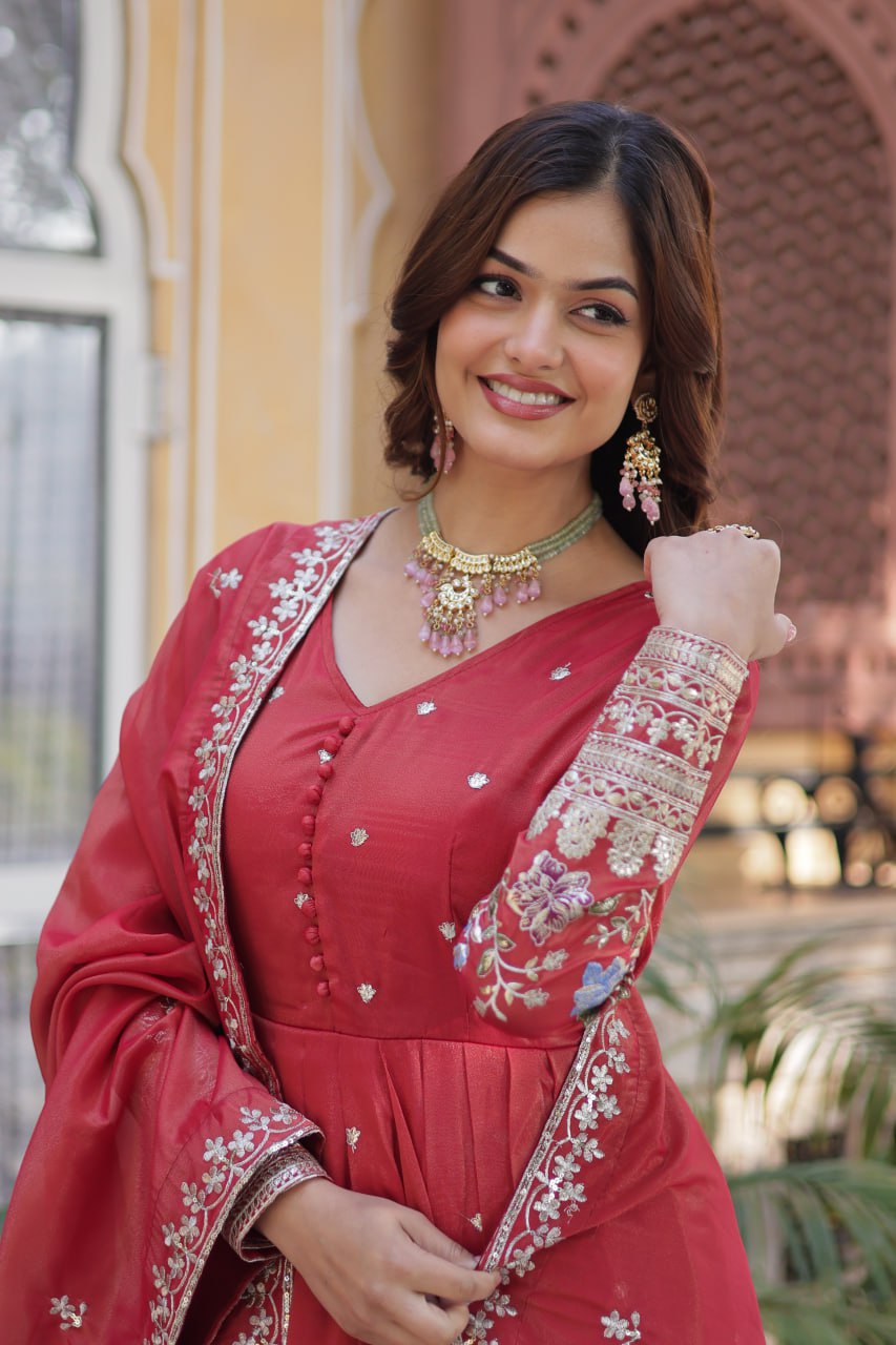 Rich Embroidered Gowns